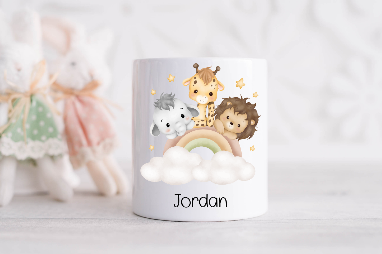Personalised Animals in the Clouds Money Box