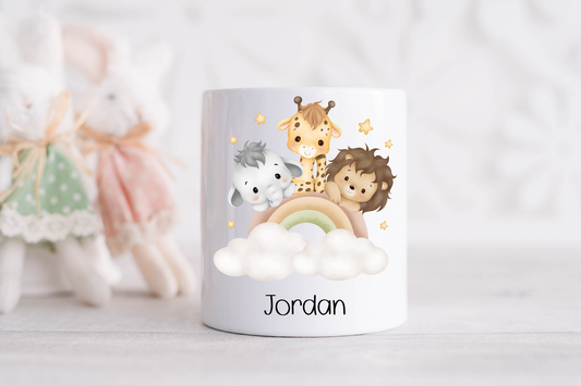 Personalised Animals in the Clouds Money Box