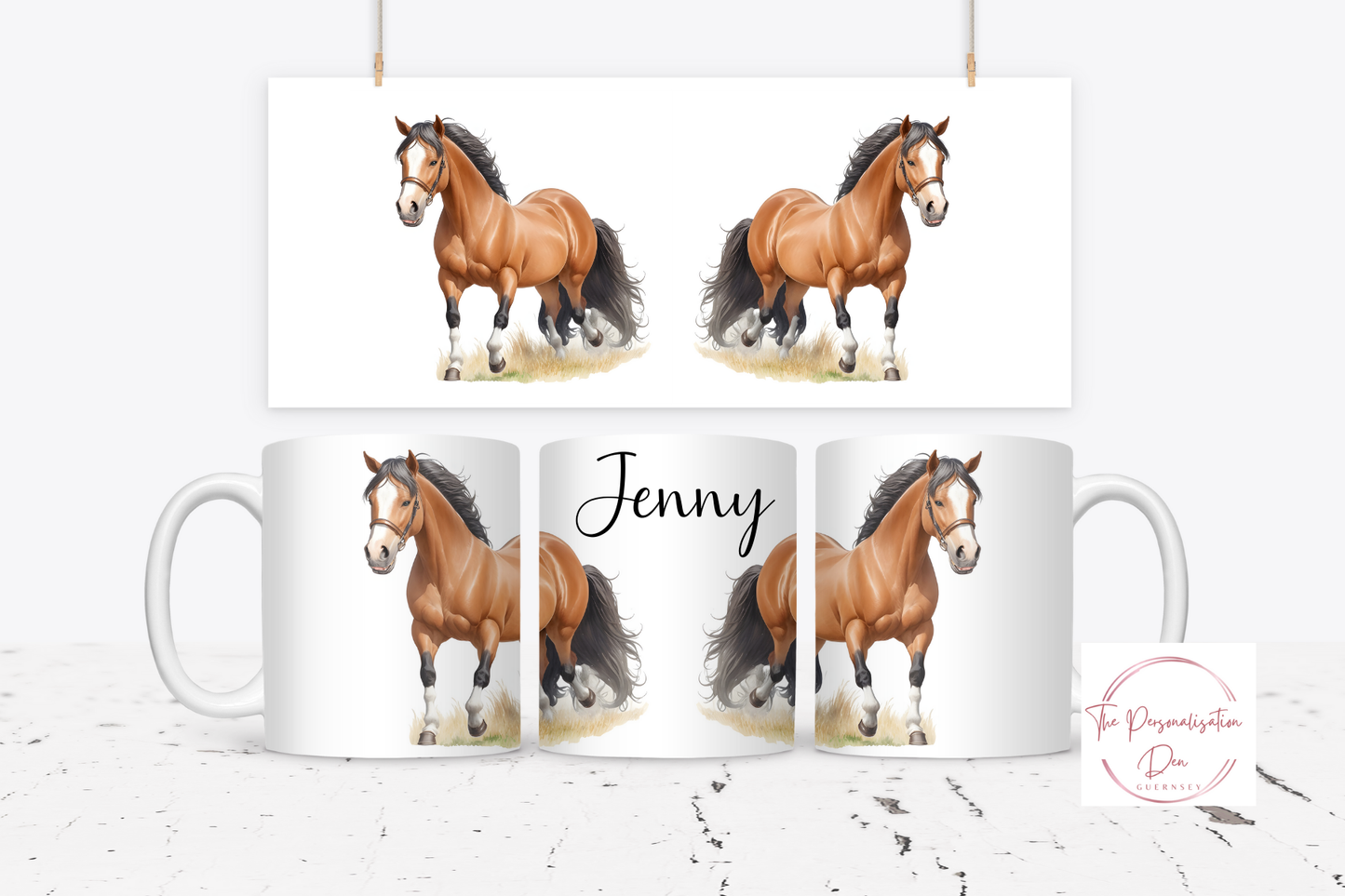 Personalised Horse Mug