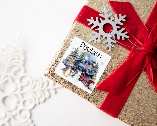 Personalised Peter Rabbit Christmas Present Labels