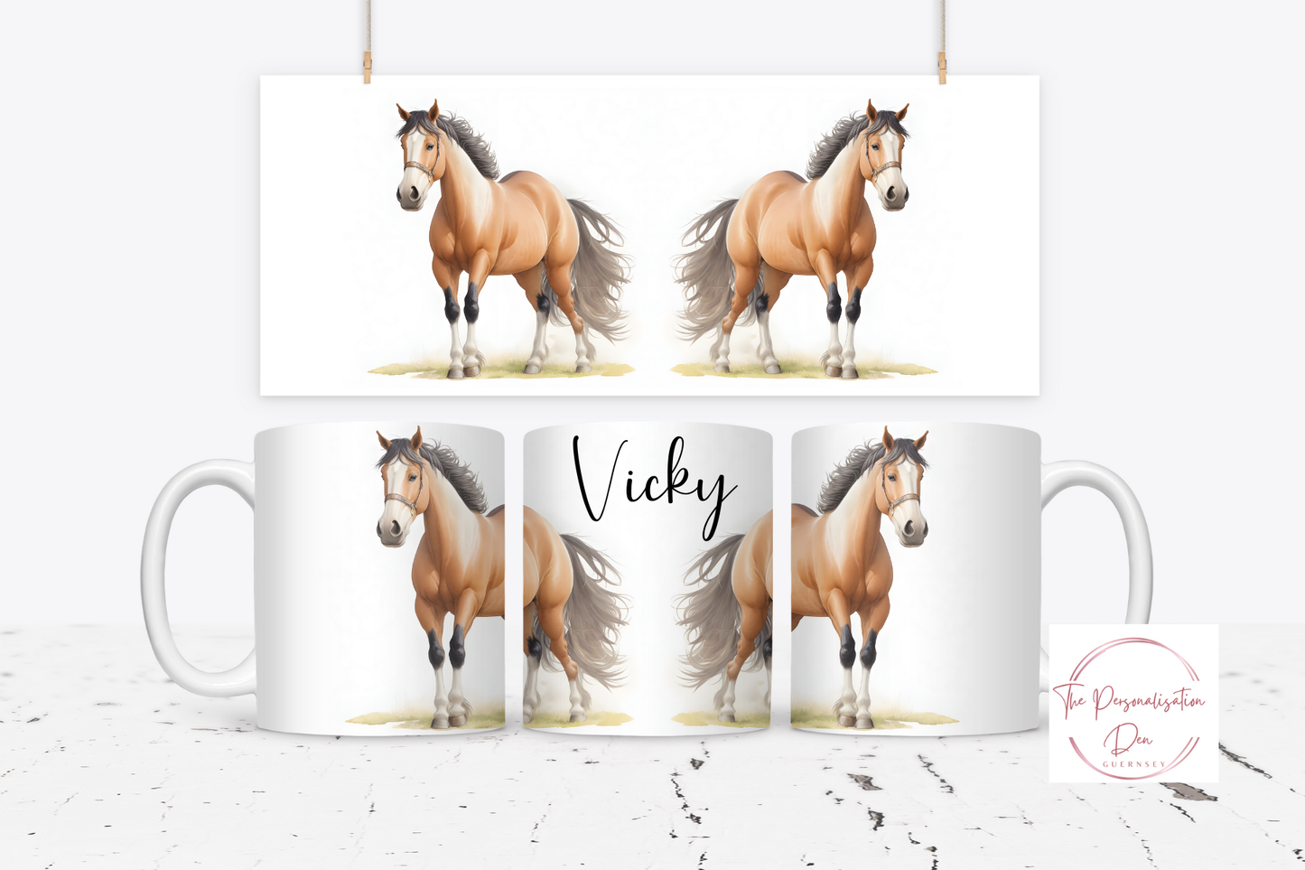 Personalised Horse Mug