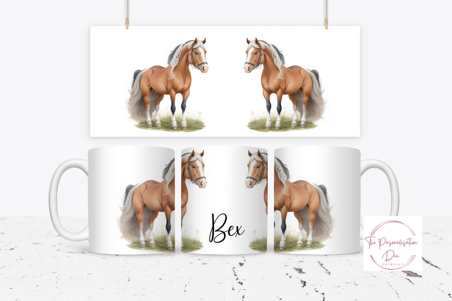 Personalised Horse Mug