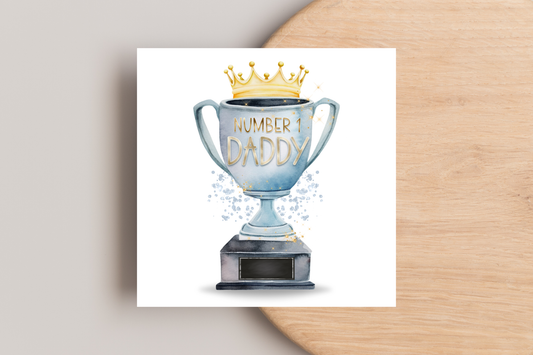 Best Daddy Trophy Card