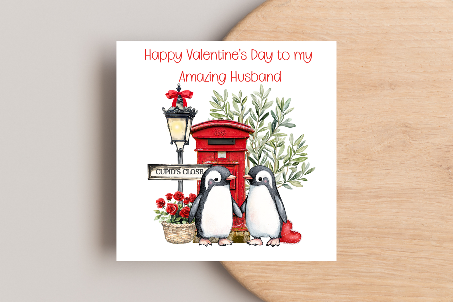 Penguin Couple Valentine's Day Card