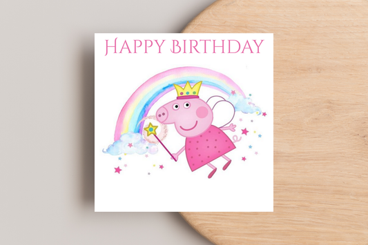 Peppa Pig Birthday Card