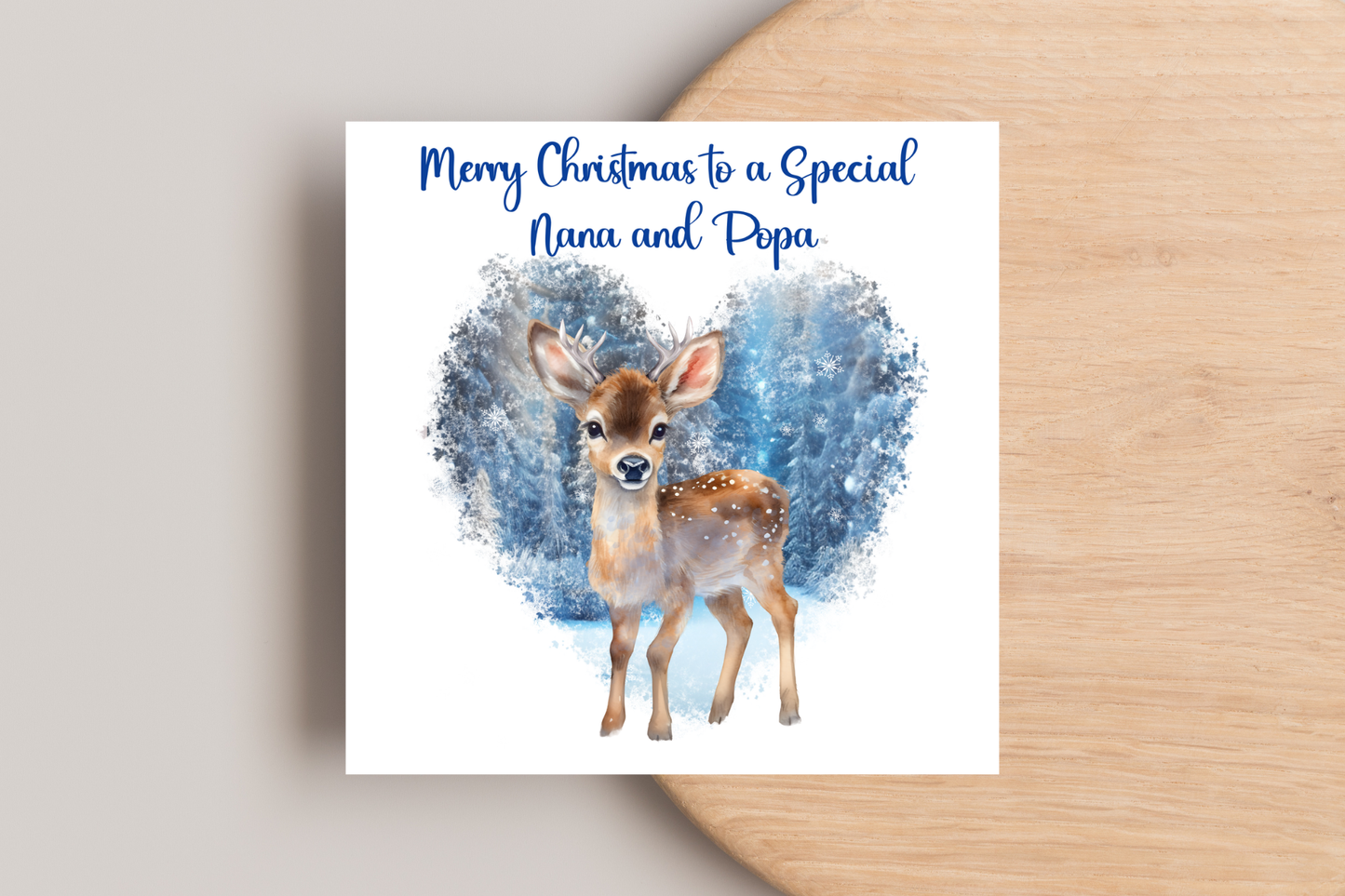 Personalised Reindeer Christmas Card for a Special Couple