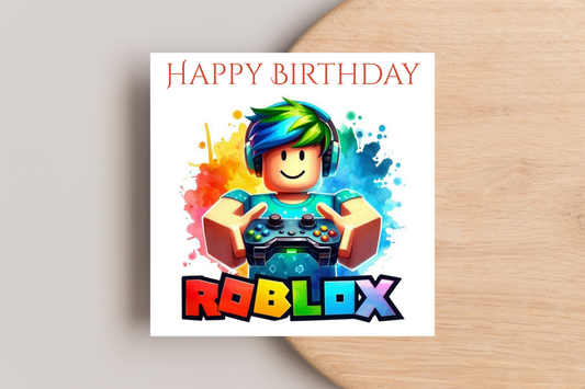 Roblox Birthday card