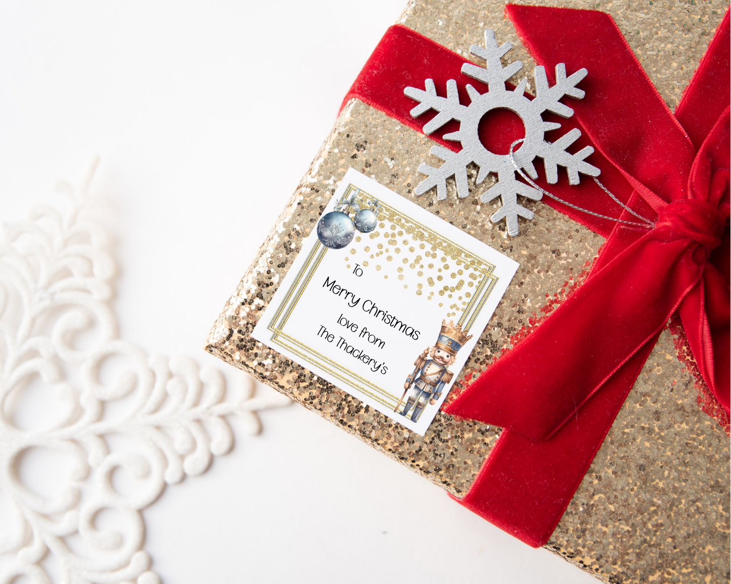 Personalised Nutcracker Christmas Present Labels