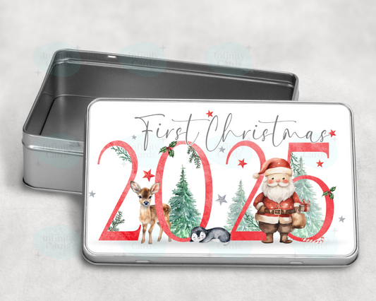 First Christmas 2025 Tin