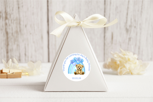 24 X Baby Shower Bear Stickers