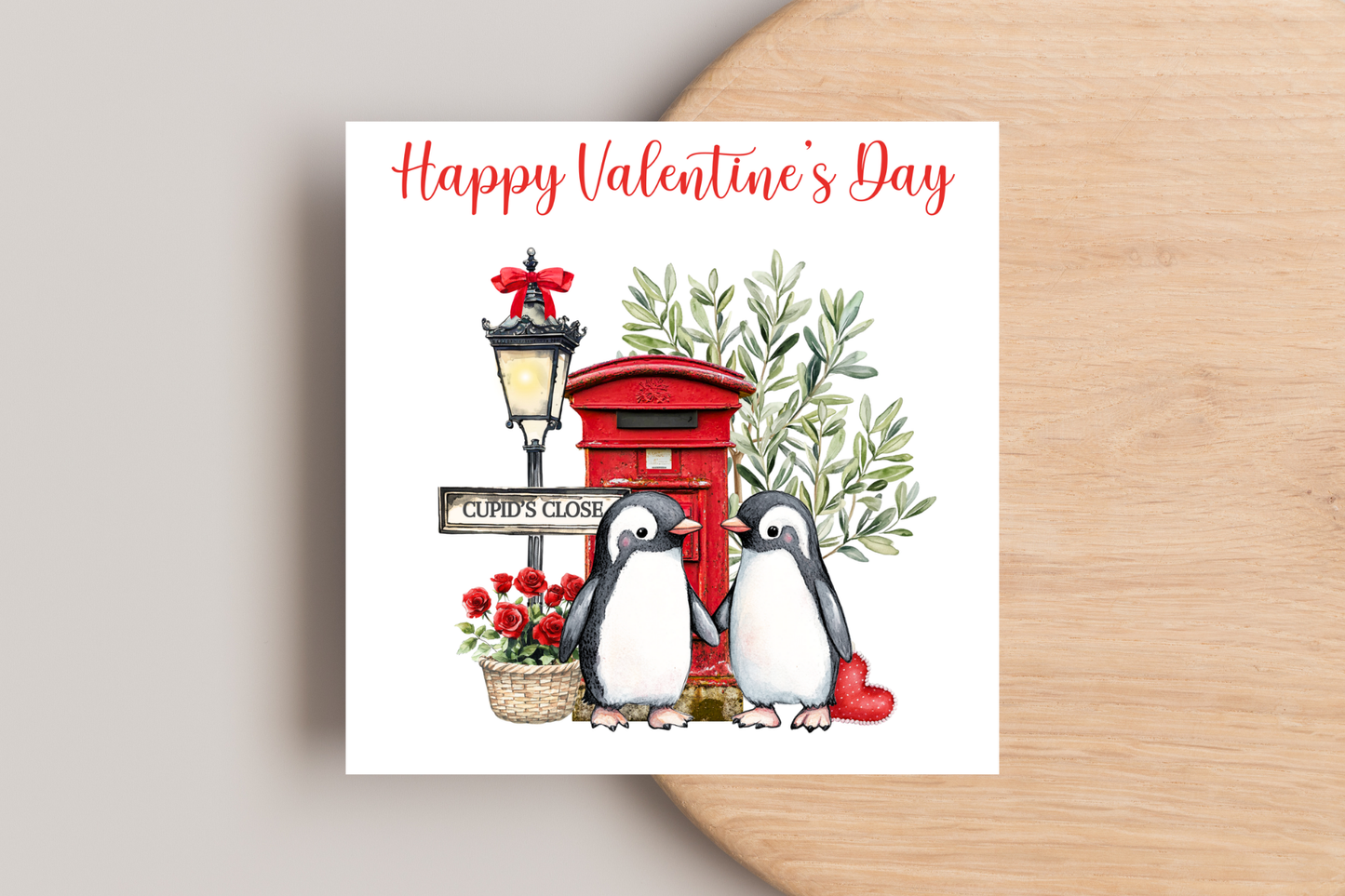 Penguin Couple Valentine's Day Card