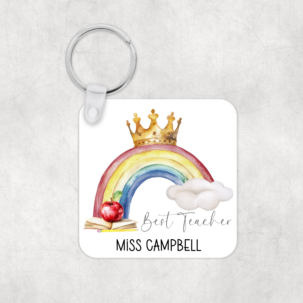 Personalised Best Teacher Keyring