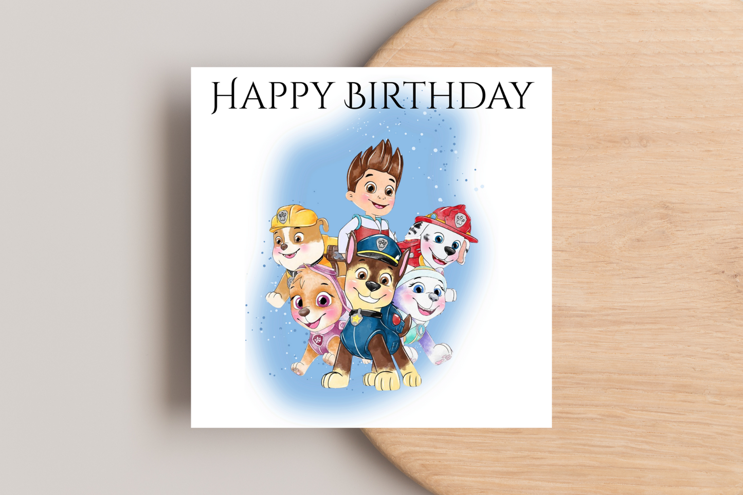 Paw Patrol Birthday Card