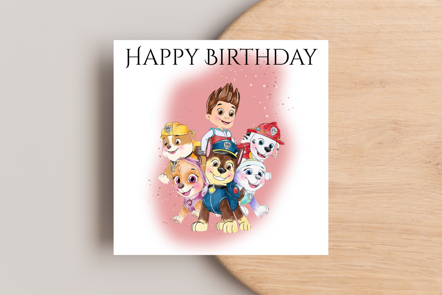 Paw Patrol Birthday Card