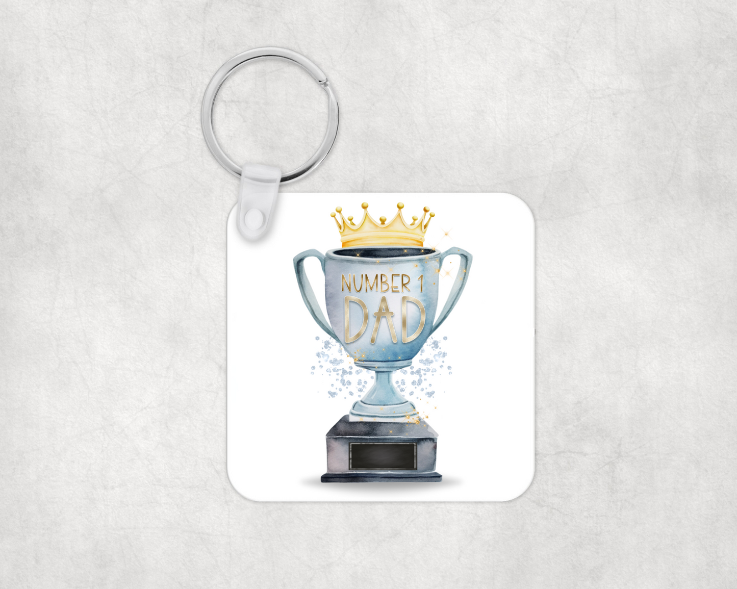 Number 1 Dad Keyring