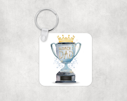 Number 1 Dad Keyring