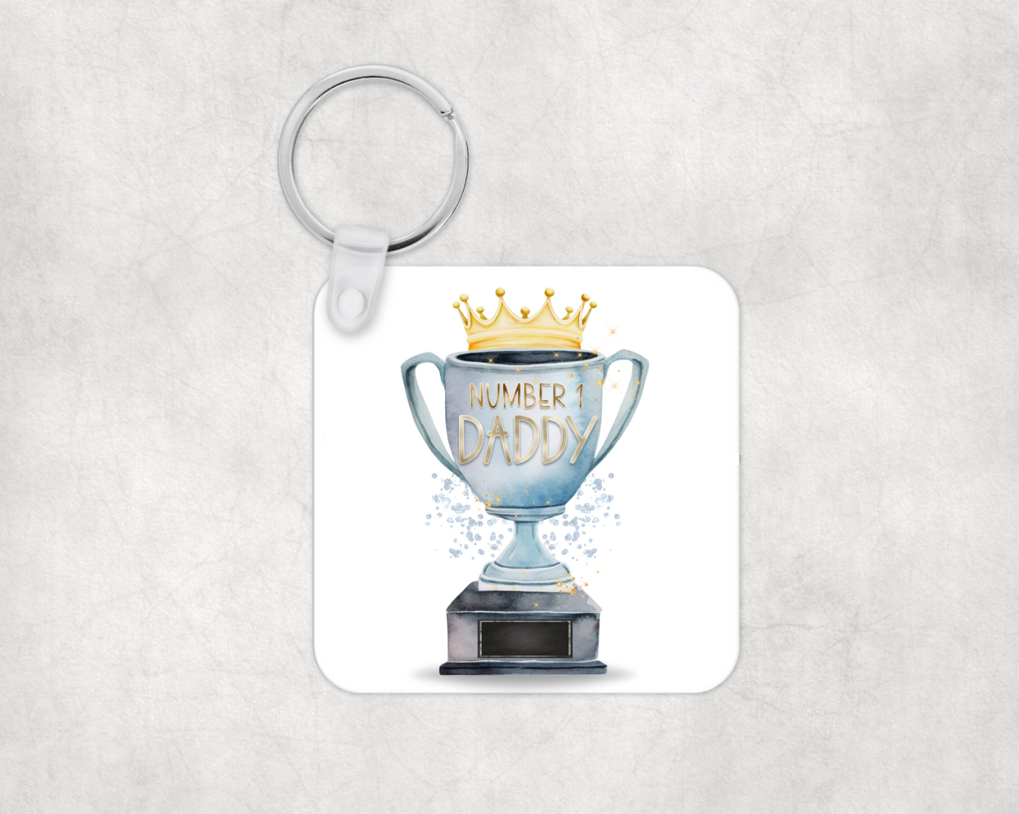Number 1 Dad Keyring