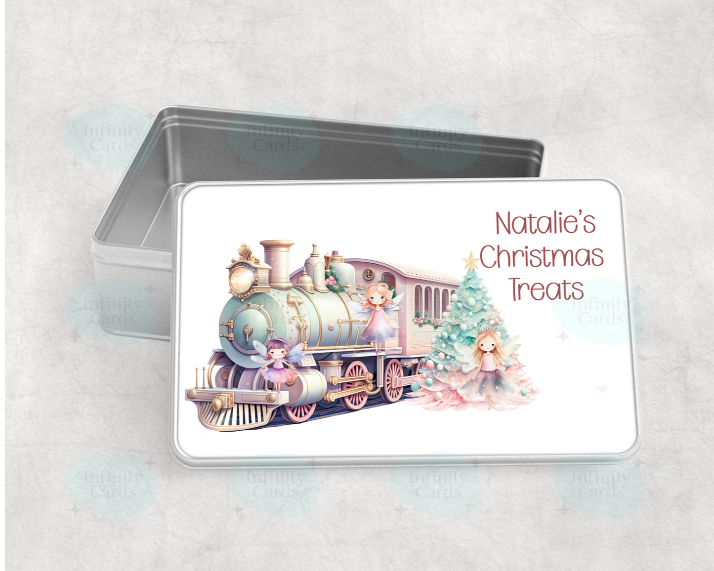 Personalised Christmas Fairy Express Treat Tin