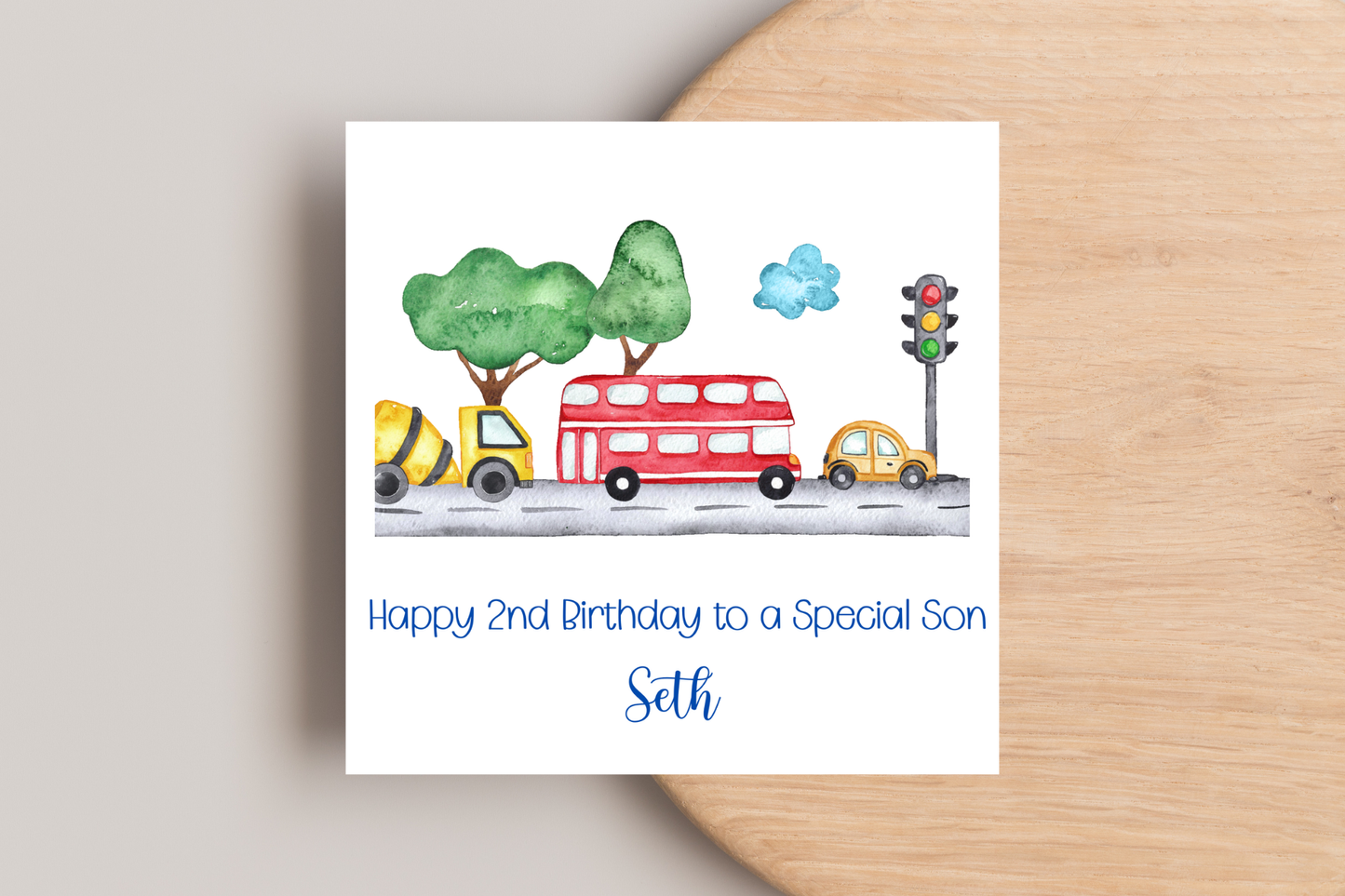 Personalised Vehicle Birthday Card