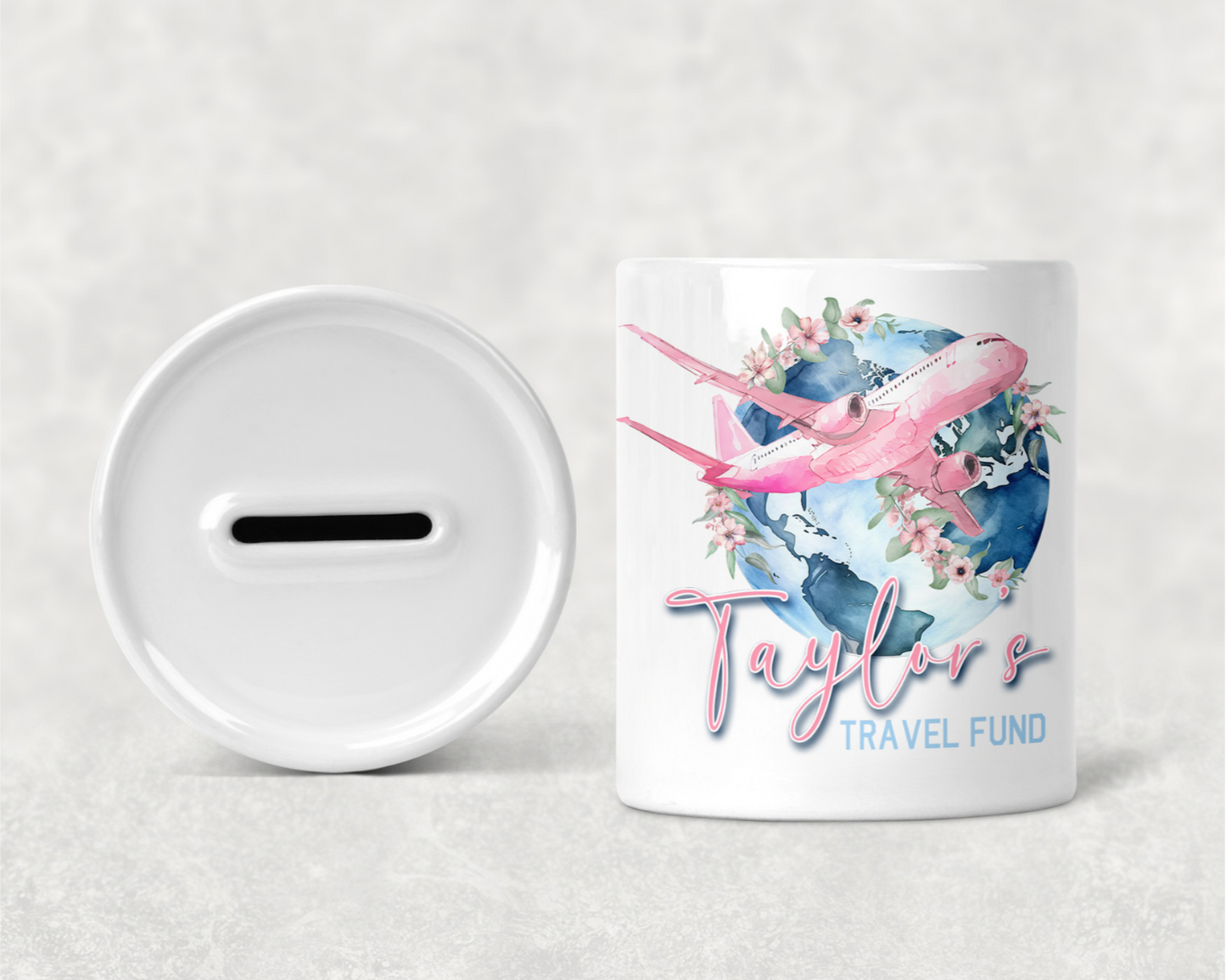 Personalised Travel Fund Money Box
