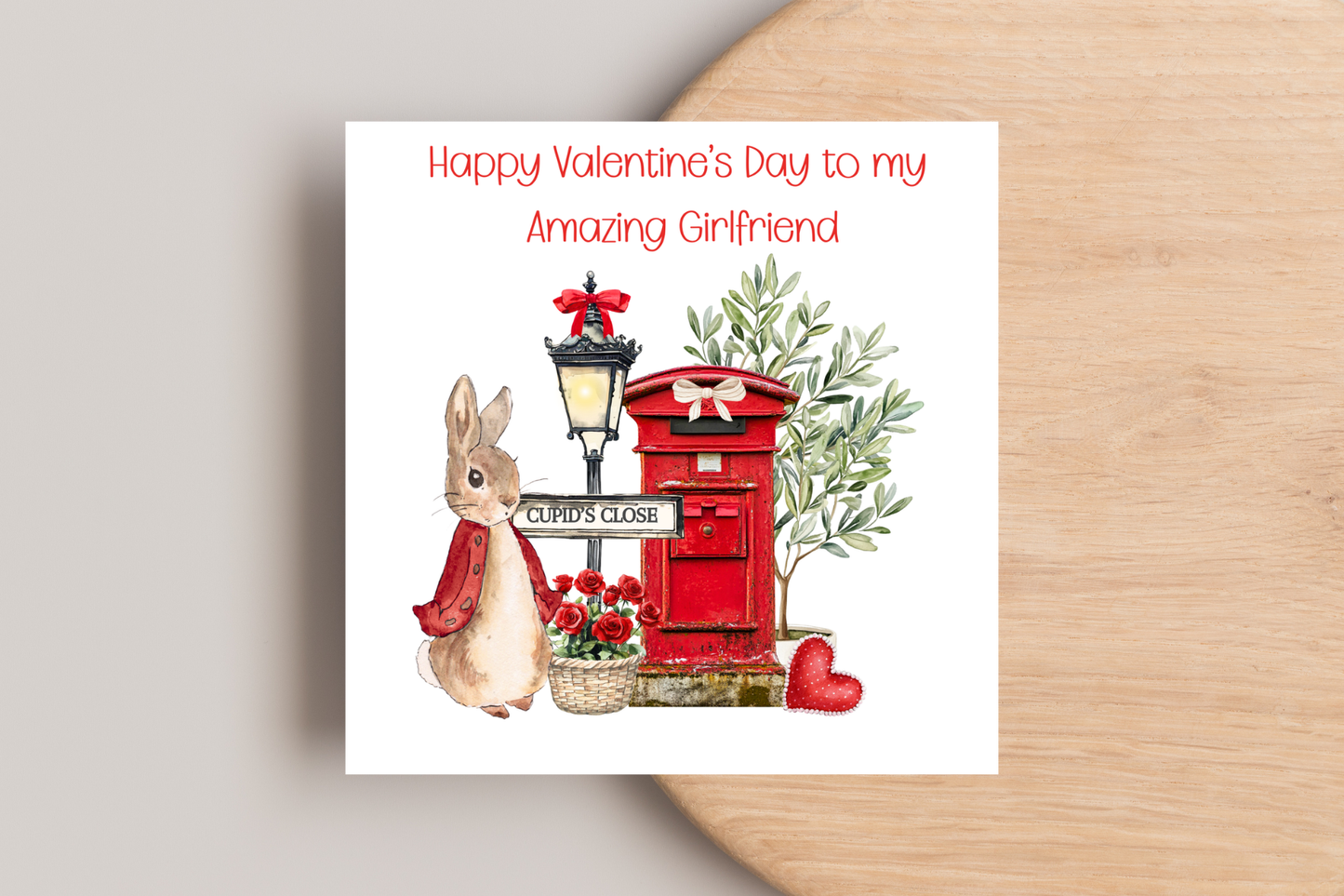Peter Rabbit Valentine's Day Card