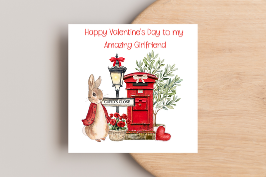 Peter Rabbit Valentine's Day Card