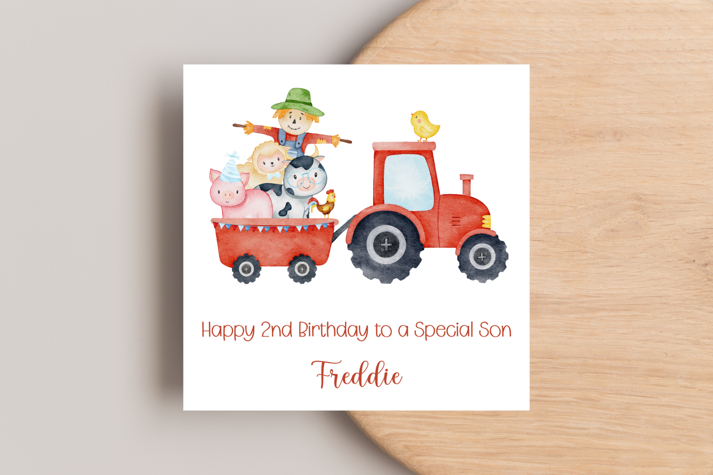 Personalised Farming Birthday Card