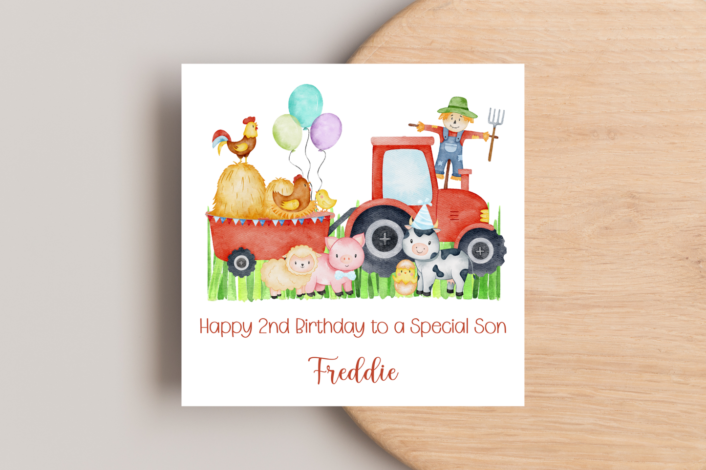 Personalised Farming Birthday Card