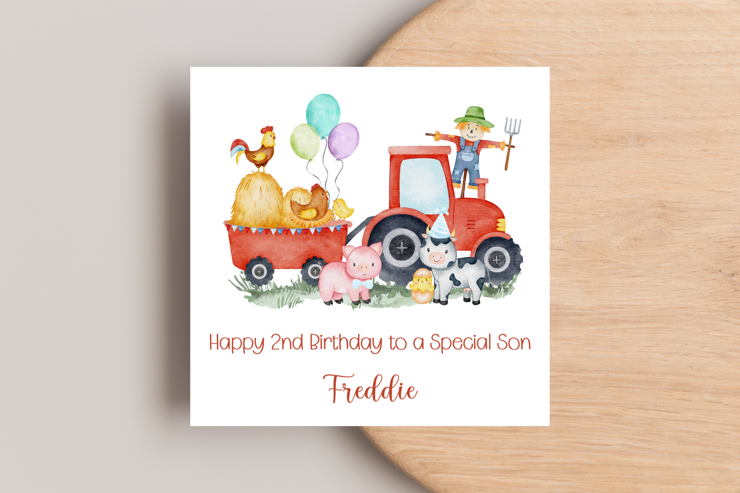 Personalised Farming Birthday Card