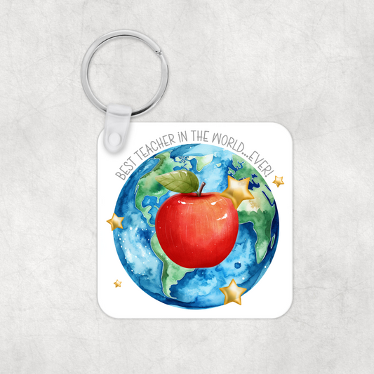 Best Teacher in the World Ever Keyring