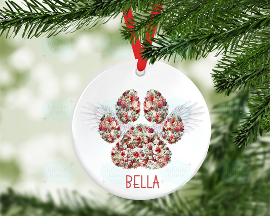 Personalised Dog Memorial Christmas Tree Decoration
