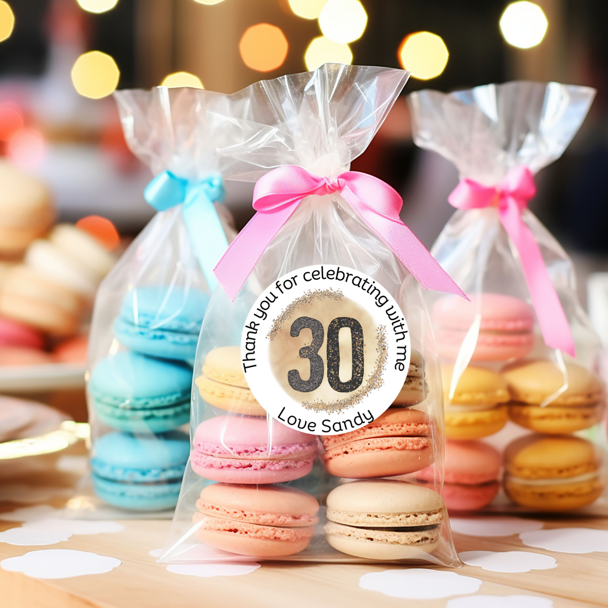 24 X 30th Birthday Thank You For Celebrating with me  Stickers
