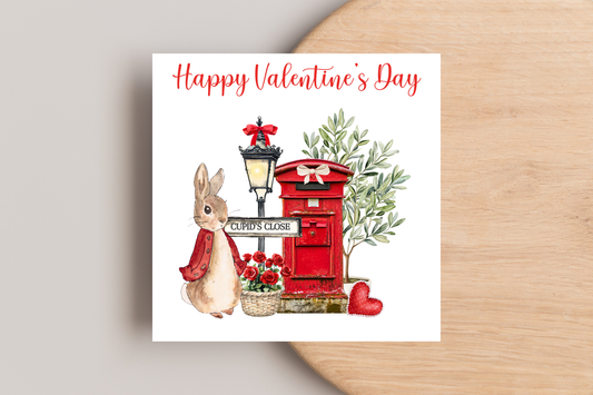 Peter Rabbit Valentine's Day Card