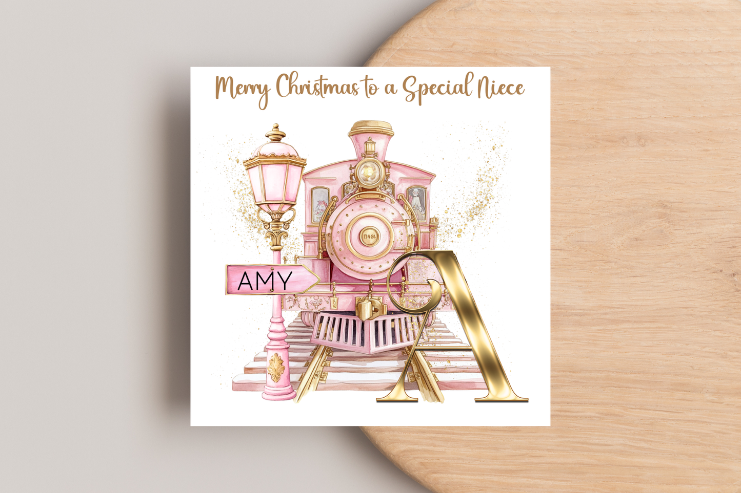 Personalised Christmas Express Christmas Card