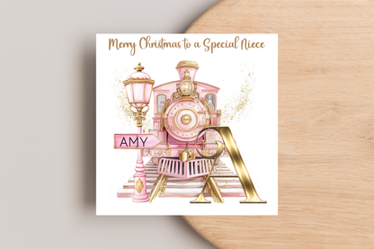 Personalised Christmas Express Christmas Card
