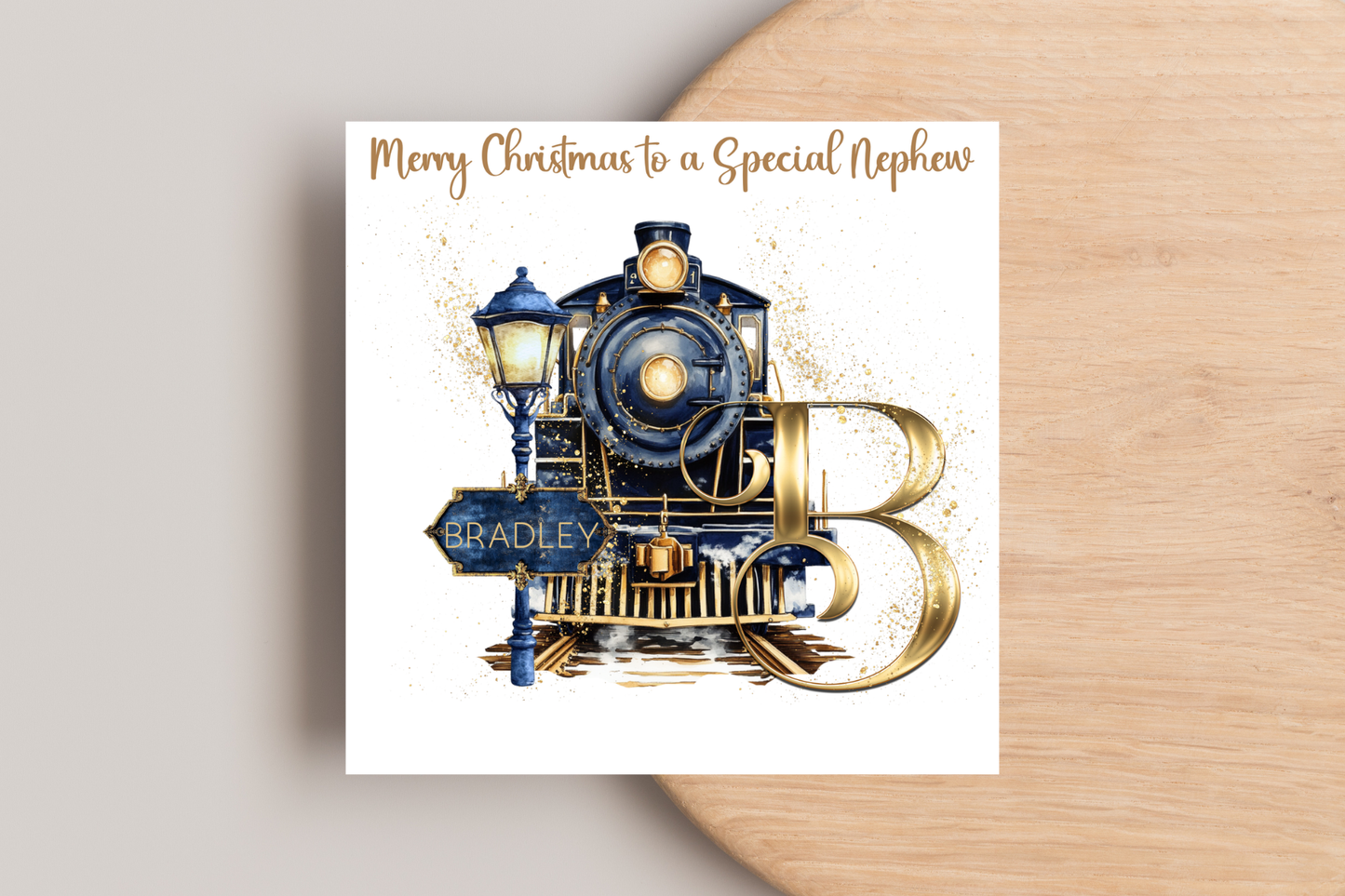 Personalised Christmas Express Christmas Card