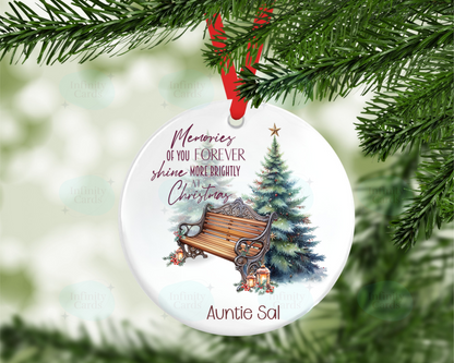 Memories of You Forever Shine More Brightly at Christmas Photo Christmas Tree Decoration