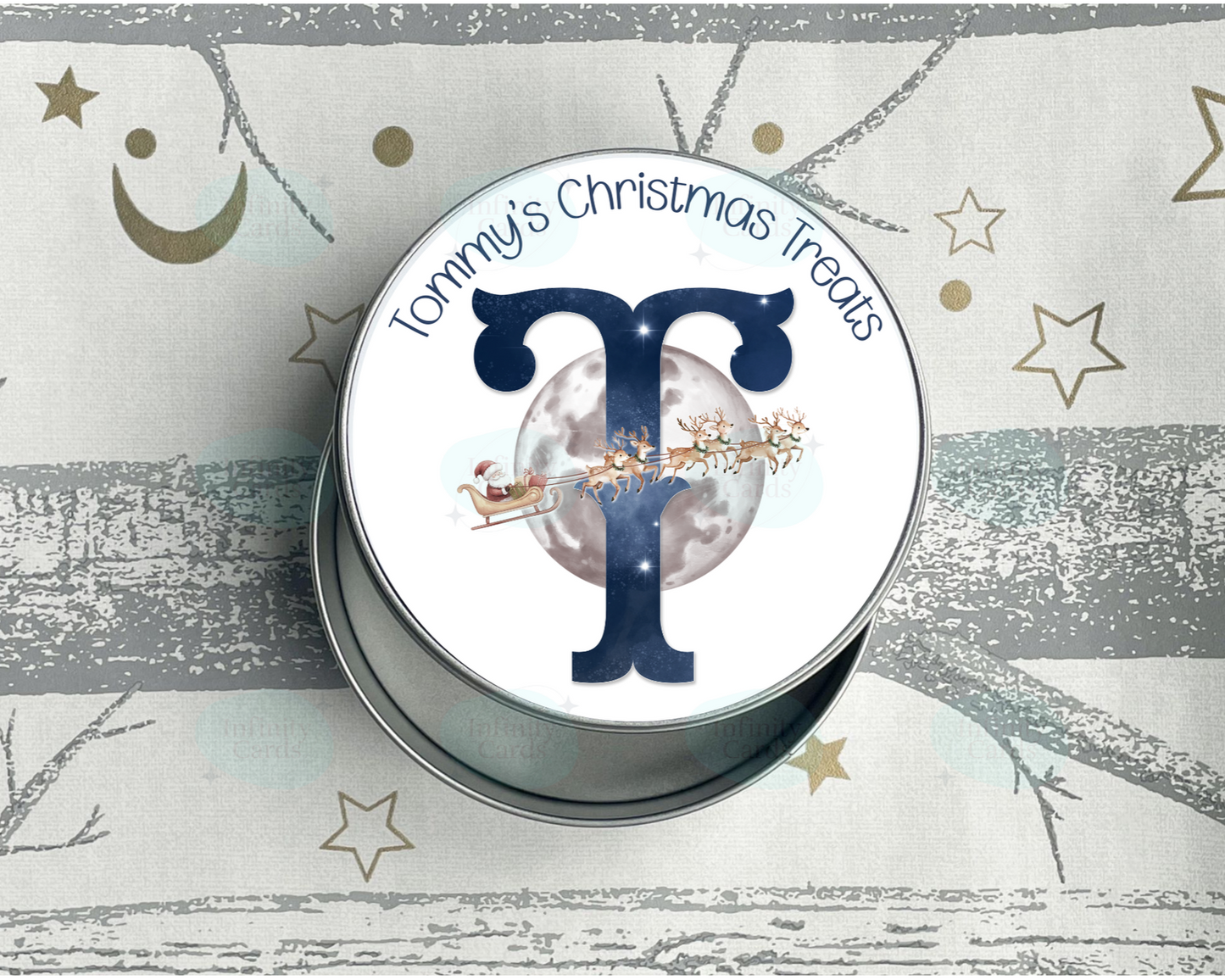 Personalised  Christmas Treat Tin