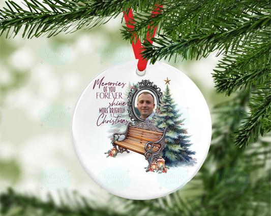 Memories of You Forever Shine More Brightly at Christmas Photo Christmas Tree Decoration