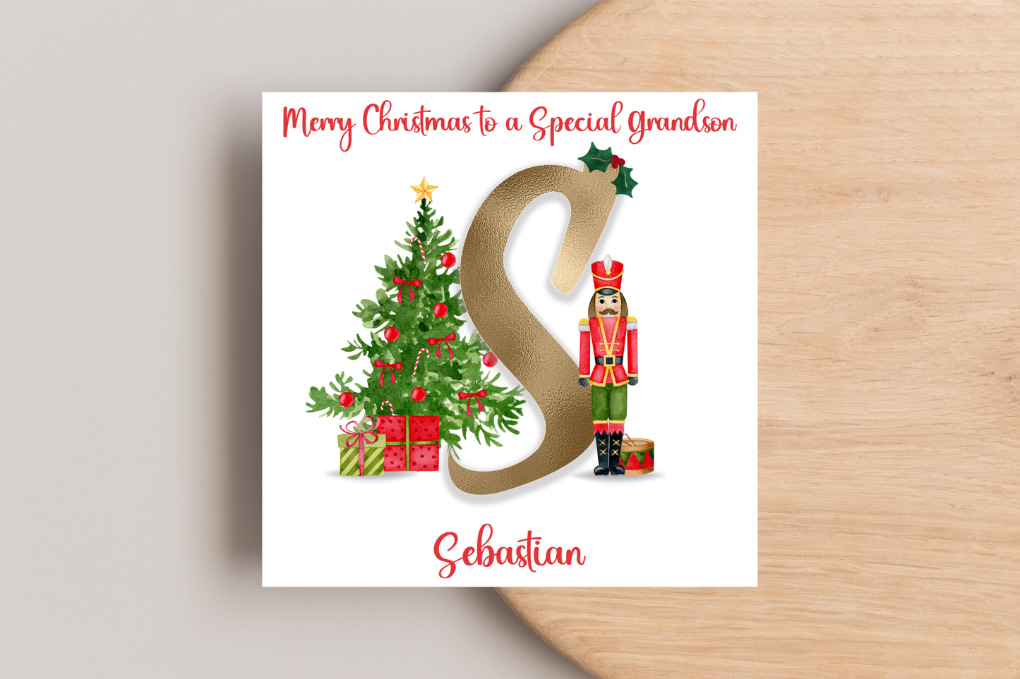 Personalised Nutcracker Christmas Card