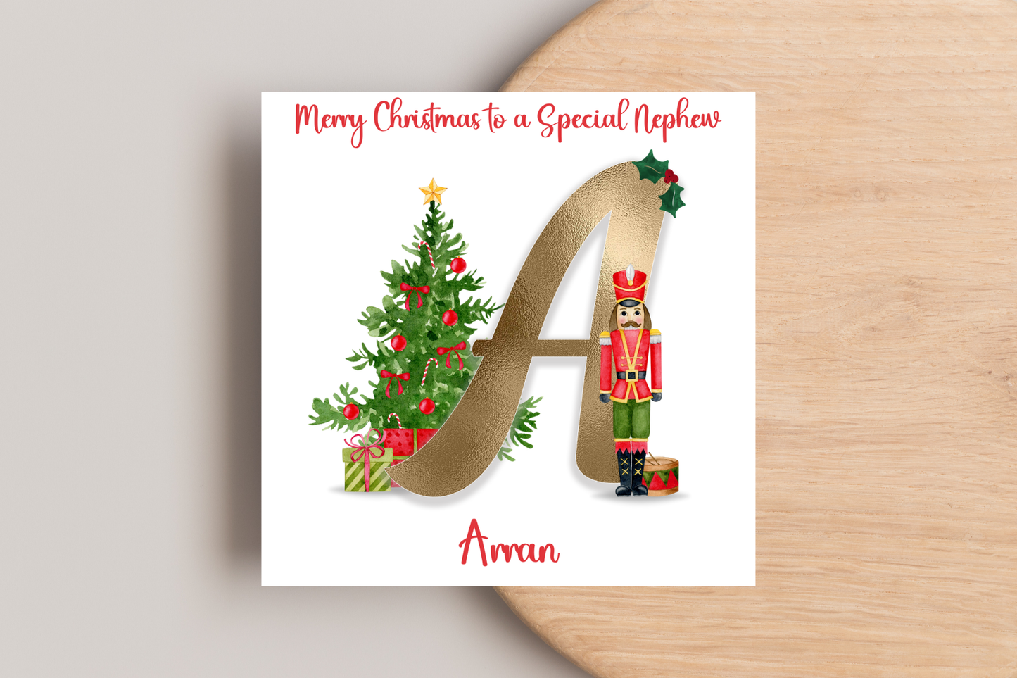 Personalised Nutcracker Christmas Card