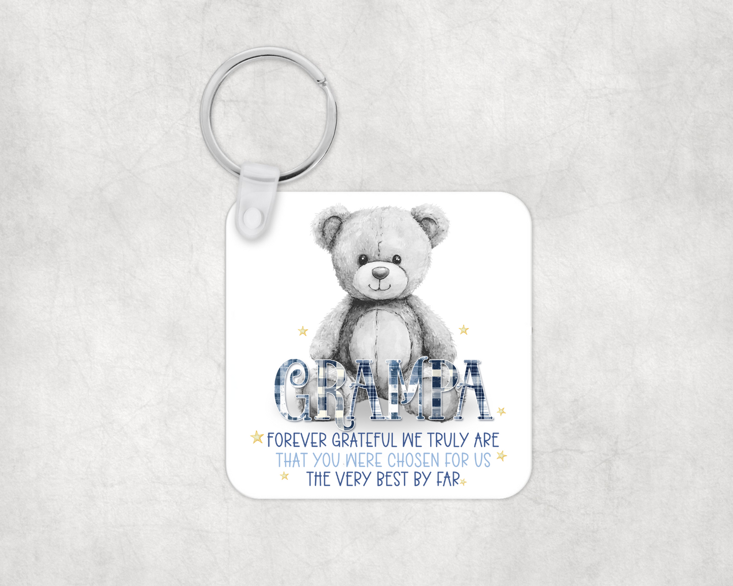 Forever Grateful Keyring for Grandad / Papa