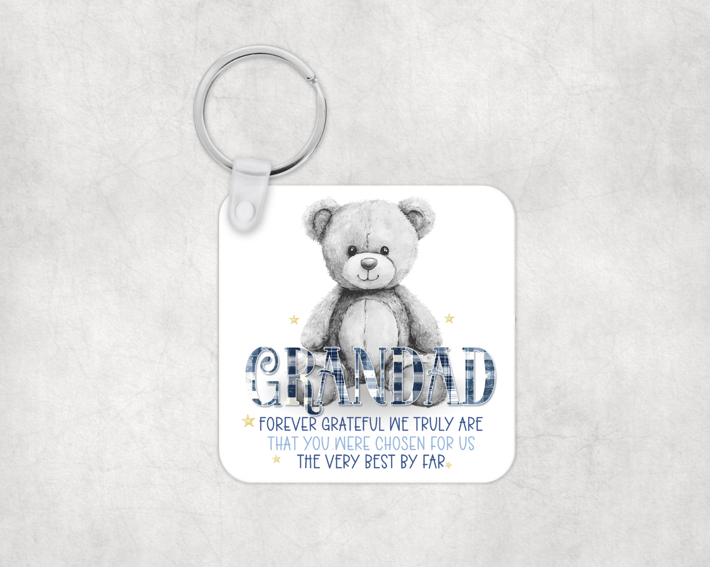 Forever Grateful Keyring for Grandad / Papa