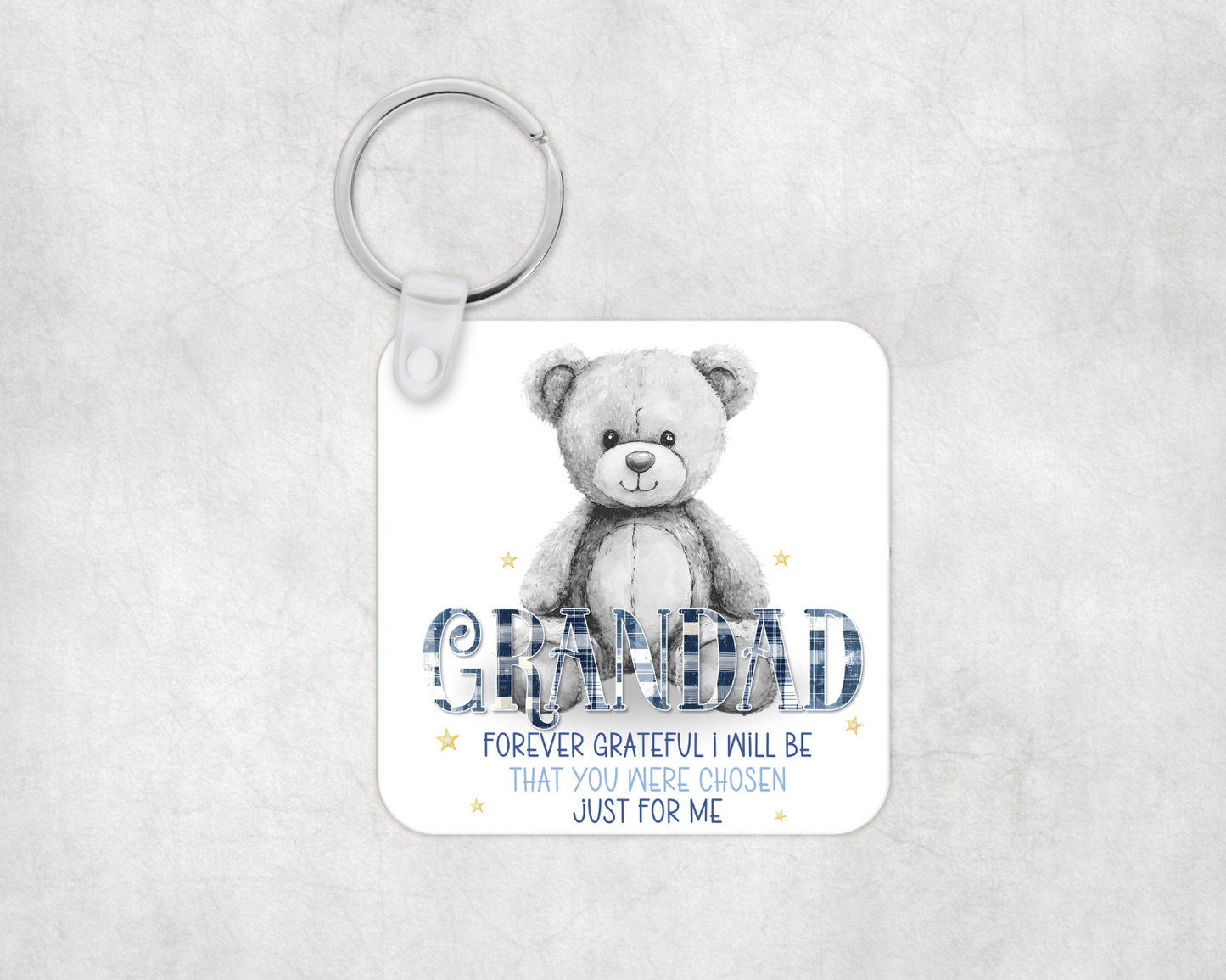 Forever Grateful Keyring for Grandad / Papa
