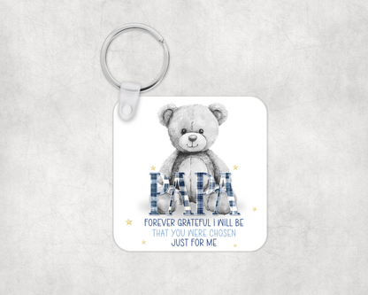 Forever Grateful Keyring for Grandad / Papa