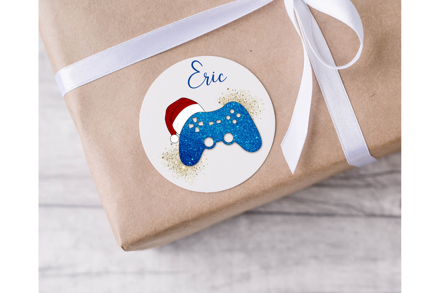 Personalised Christmas Gaming Controller Christmas Present Labels