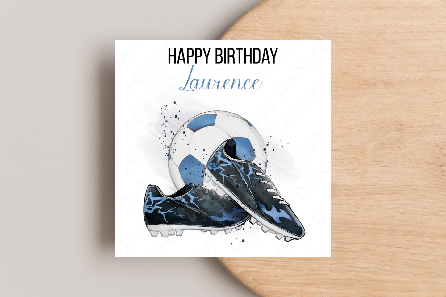 Personalised Football Birthday Card