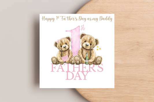 1st Father's Day as my Daddy Father's Day Card