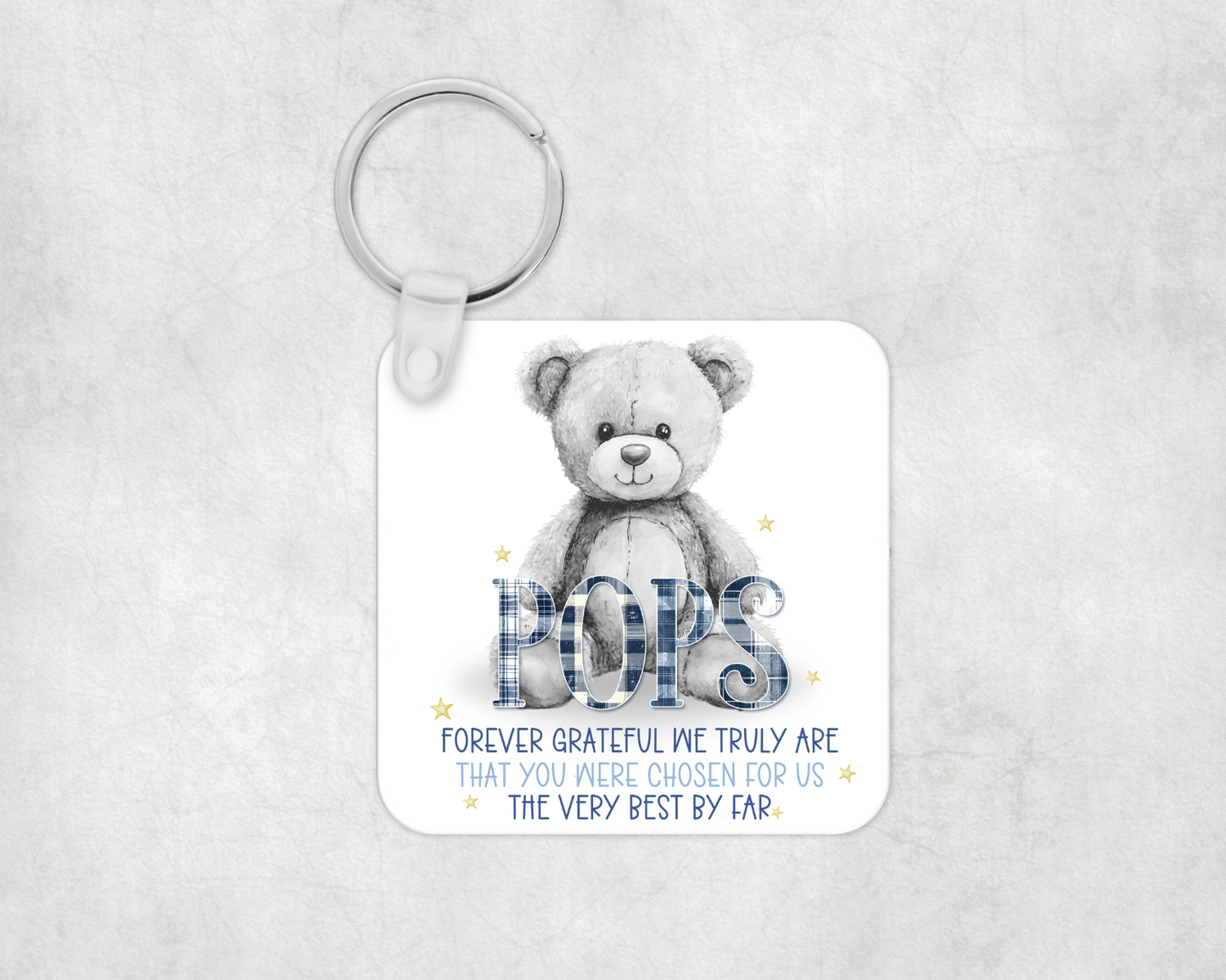 Forever Grateful Keyring for Grandad / Papa