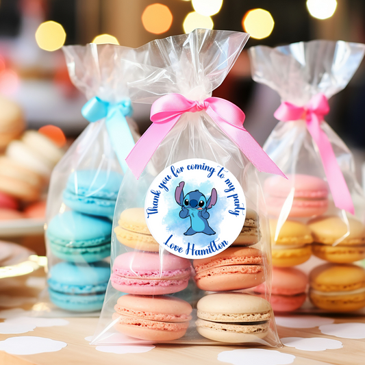 24 X Stitch Thank You For Coming To My Party Stickers: Personalise Your Party Favours!